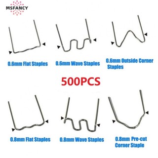 500 Peças 0.6/0.8mm Grampos De Grampeador Quente Para Kit De Reparo De Soldador De Plástico De-Choque De Carro em Oferta na Shopee