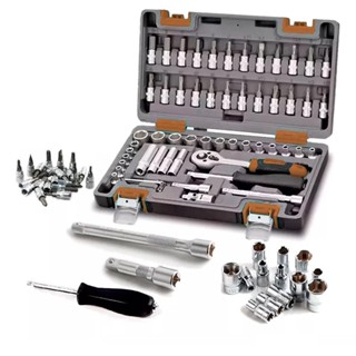 Kit Maleta Jogo de Chave Catraca Completo 57 peças Fortt Preto - KJC001-P
 em Oferta na Shopee