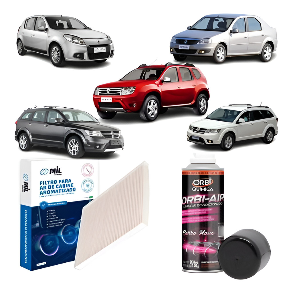 Kit Filtro+higienizador Logan/sandero/duster/freemont/journe em Oferta na Shopee