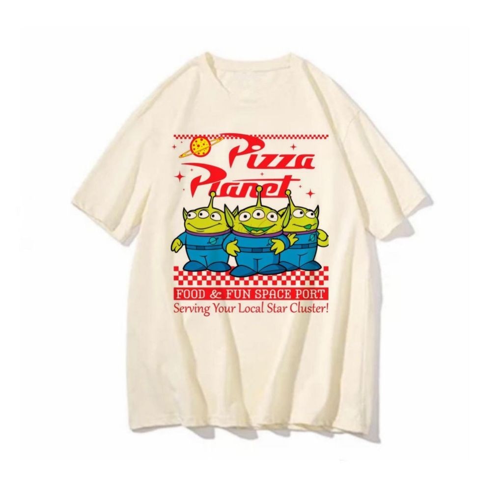 Camiseta Camiseta T-shirt Larga Unissex Desenho Animado Aliens 100% Algodão Modelo Novo Lançamento em Oferta na Shopee