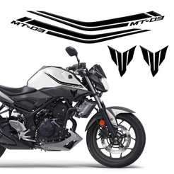 Adesivo Yamaha Mt-03 2016/2018 Faixas Tanque Preto Resinado