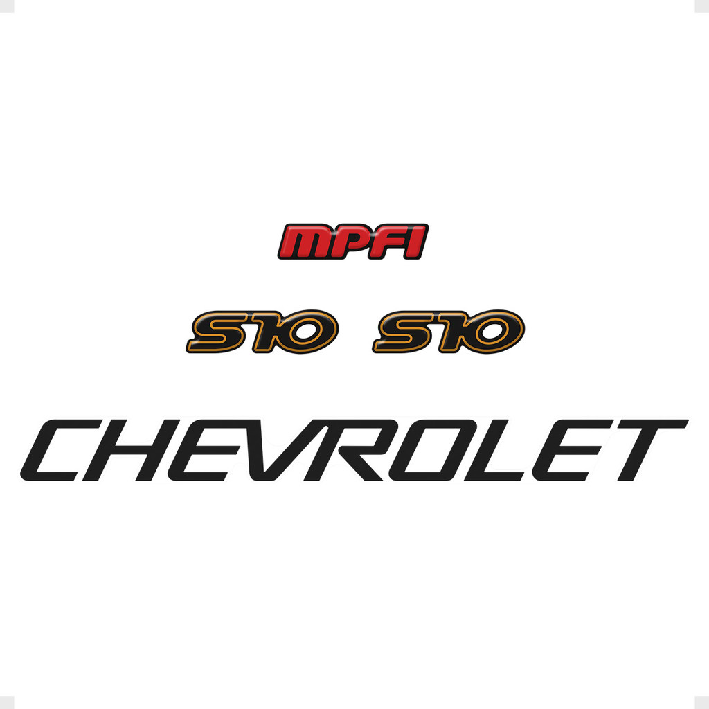 Adesivos Chevrolet S10 Mpfi 1996/1999 + Faixa Preto Generico em Oferta na Shopee