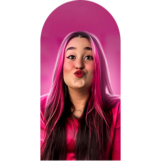 PAINEL DE FESTA EMILLY VICK ROMANO NA MEDIDA DE 2M DE ALT X 1M DE LARG EM TECIDO SUBLIMADO em Oferta na Shopee