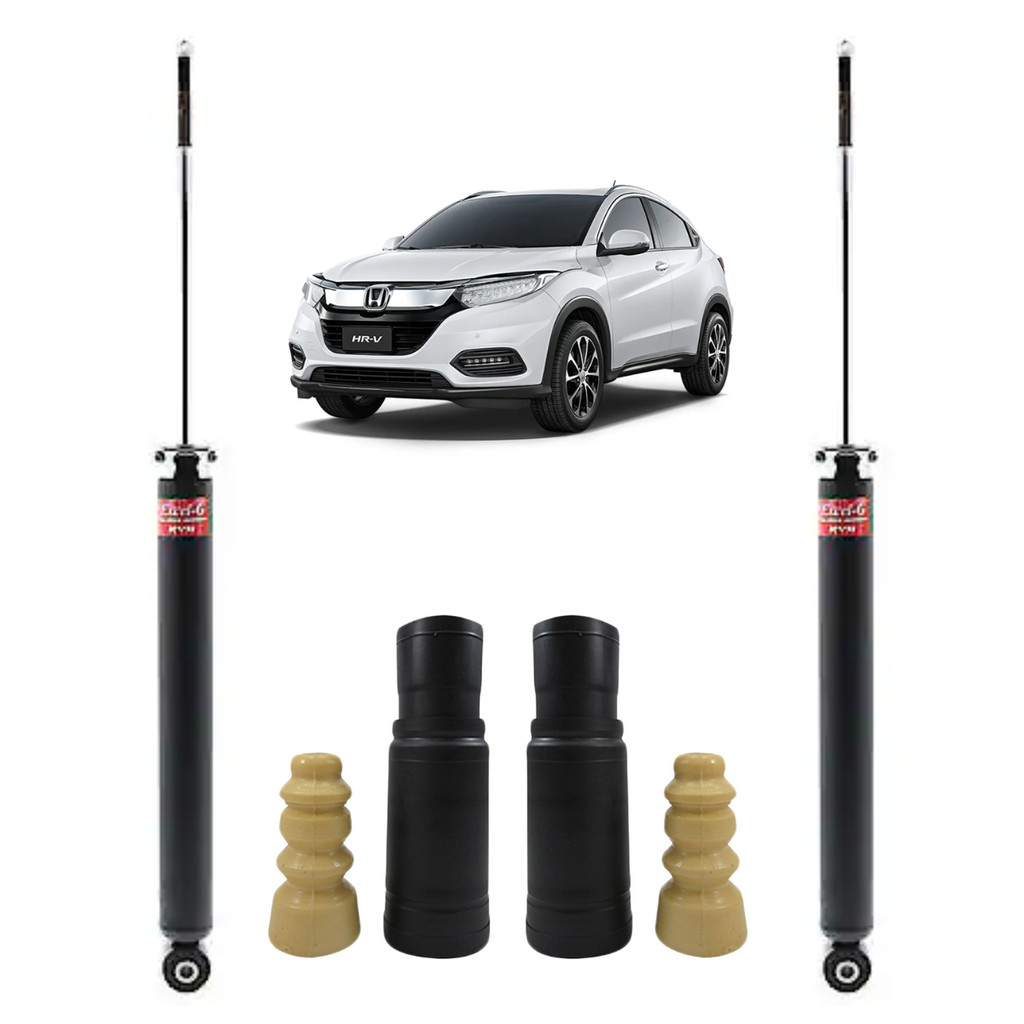 Par Amortecedor Kayaba Esquerdo+Direito Traseiro+Kit Batente Honda Hrv 2015 A 2021
