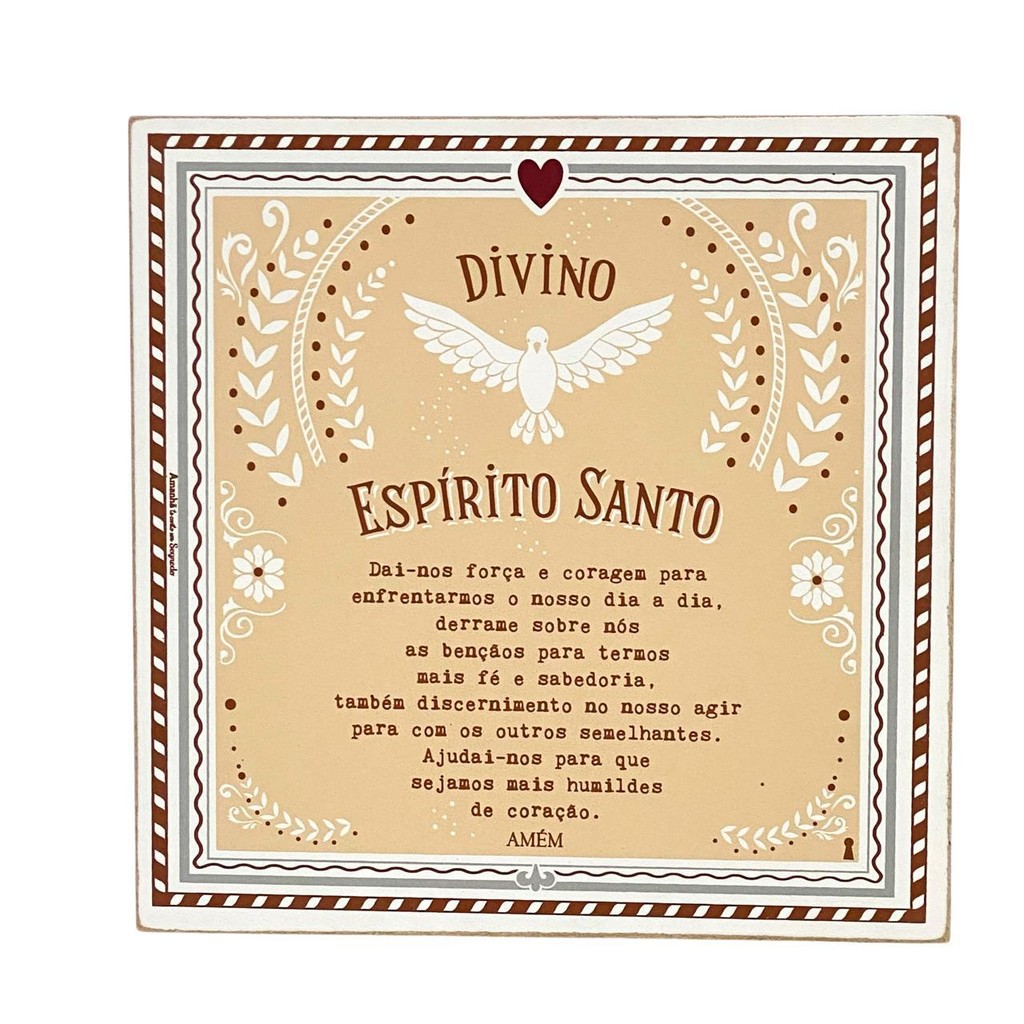 QUADRO BOX ESPIRITO SANTO EM MDF 40x40