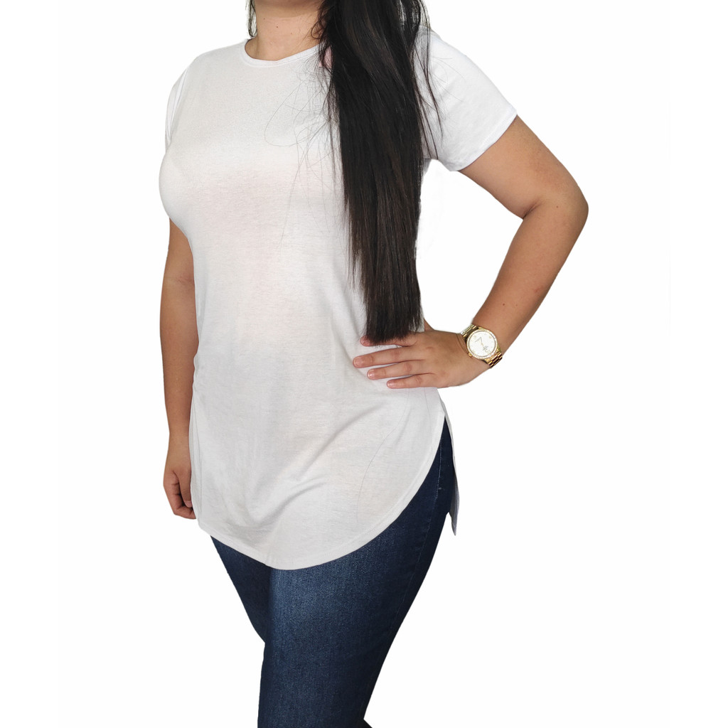 Blusa Longline Feminina Fitness Tapa Bumbum Premium para Academia Caminhada Trabalho Dia a dia