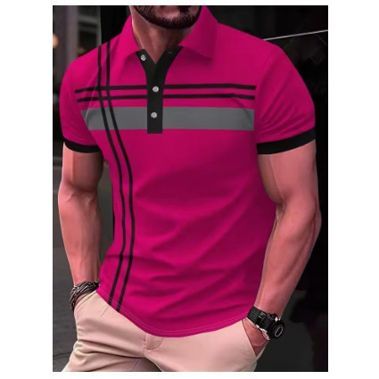 Detalhes do Camisa Polo Masculina , Estilo Escritório Elegante