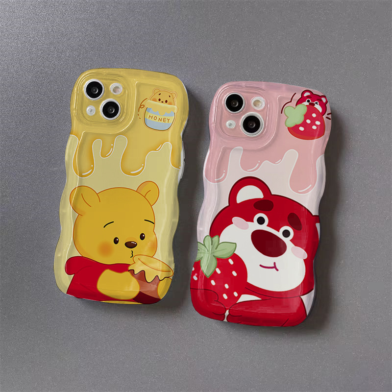 Disney Pooh Urso Winnie Invólucro Para Samsung Galaxy A55 A06 A54 A53 A15 A14 A35 A13 A12 A05 A05S A04E A73 A34 A32 A24