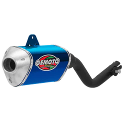 Ponteira Gemoto Racing 3 Trioval Honda Nxr 125 Bros 2003 2004 2005 Preto Em Aço