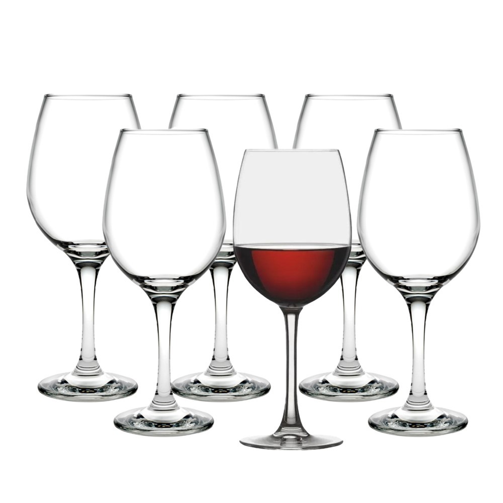 Jogo 6 Taça de Vinho Degustação Tinto Vidro Transparente G4U Class Home 460ml