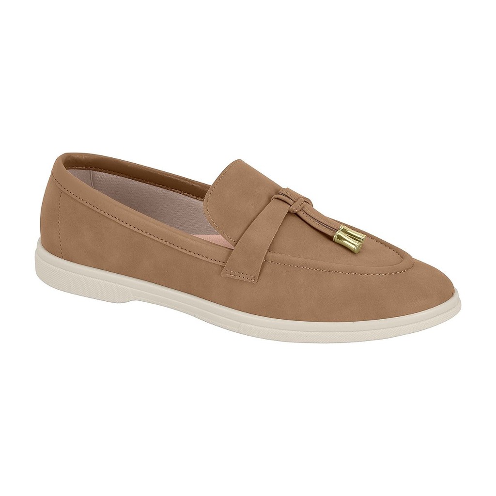 Sapato Mocassim Moleca Feminino Loafer Slip On Original