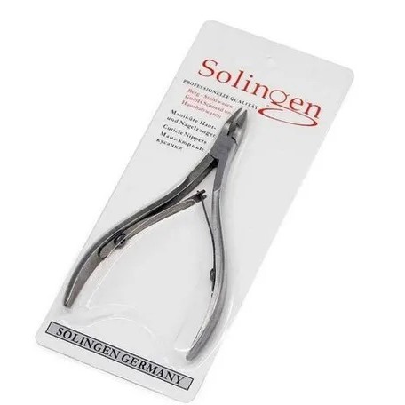Alicate De Cutícula De Unha Curvado Profissional Aço Inox Manicure Solingen