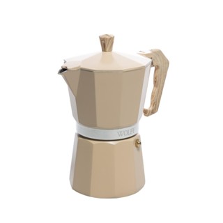 Cafeteira Italiana Wolff de Alumínio Bege Fosca 300ml em Oferta na Shopee