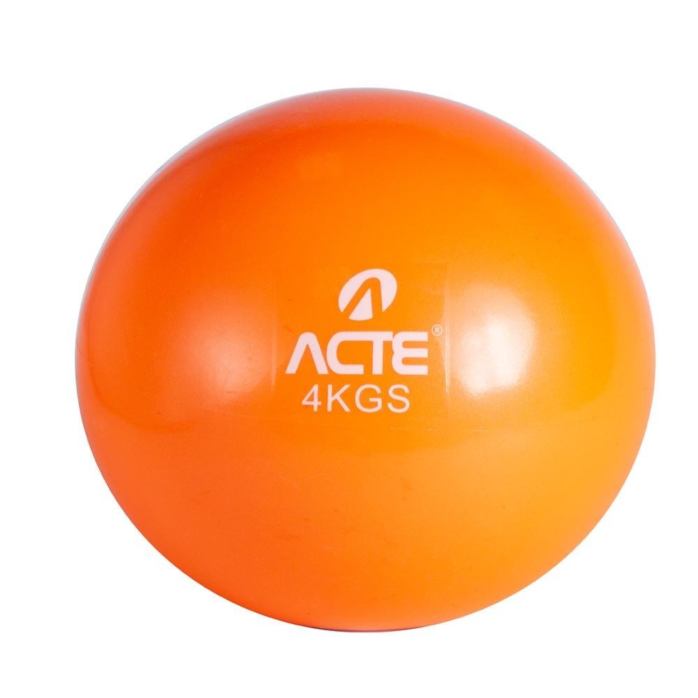 Bola Peso 4kg PVC Areia T174 Laranja Acte em Oferta na Shopee