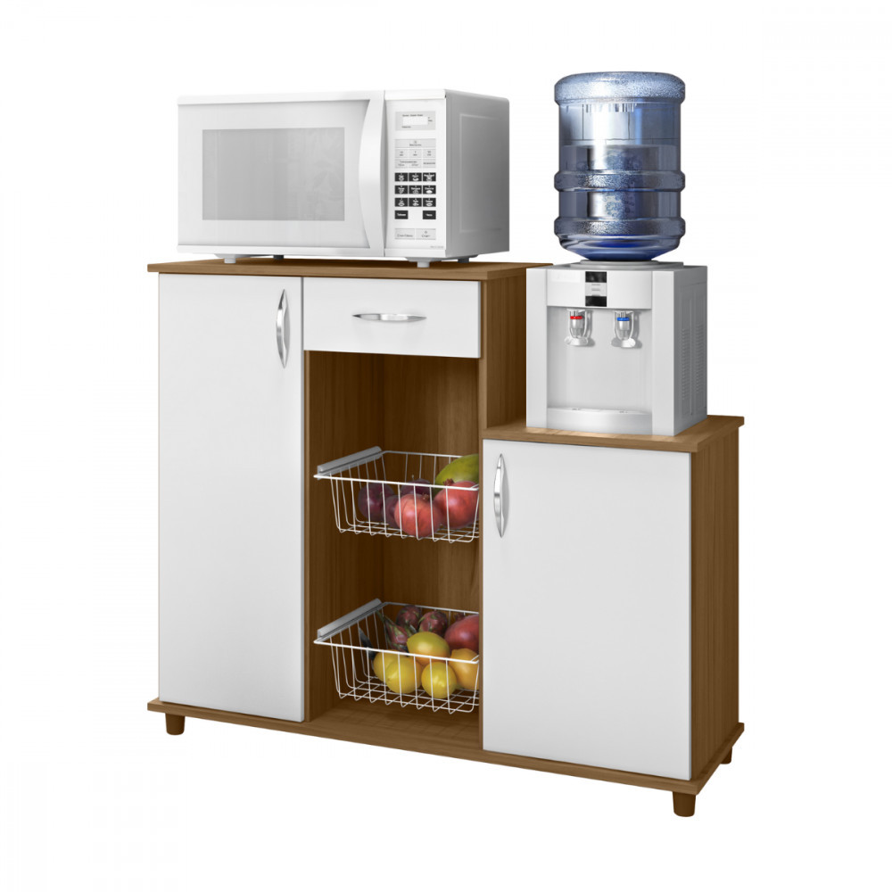 Fruteira com 2 Cestos Diva New Freijo Branco Brilho Notavel em Oferta na Shopee