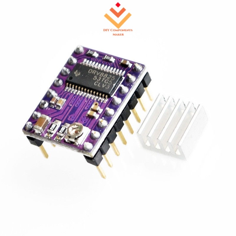 Módulo De Driver De Motor De Passo DRV8825 Para Impressora 3D RepRap StepStick Arduino