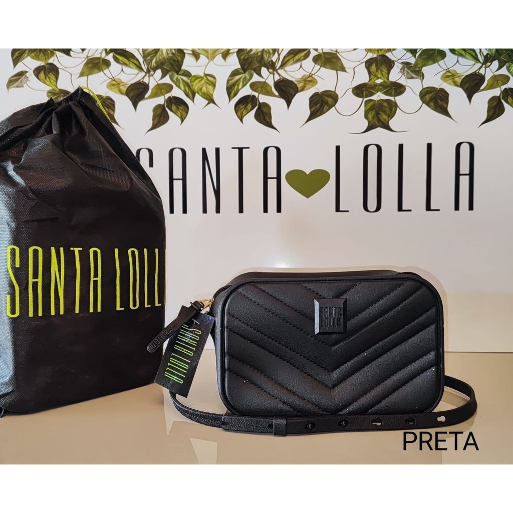 Bolsa Feminina Casual Alça Transversal de Ombro Ajustável Tiracolo com Saquinho TNT Personalizado Preto ENVIO IMEDIATO