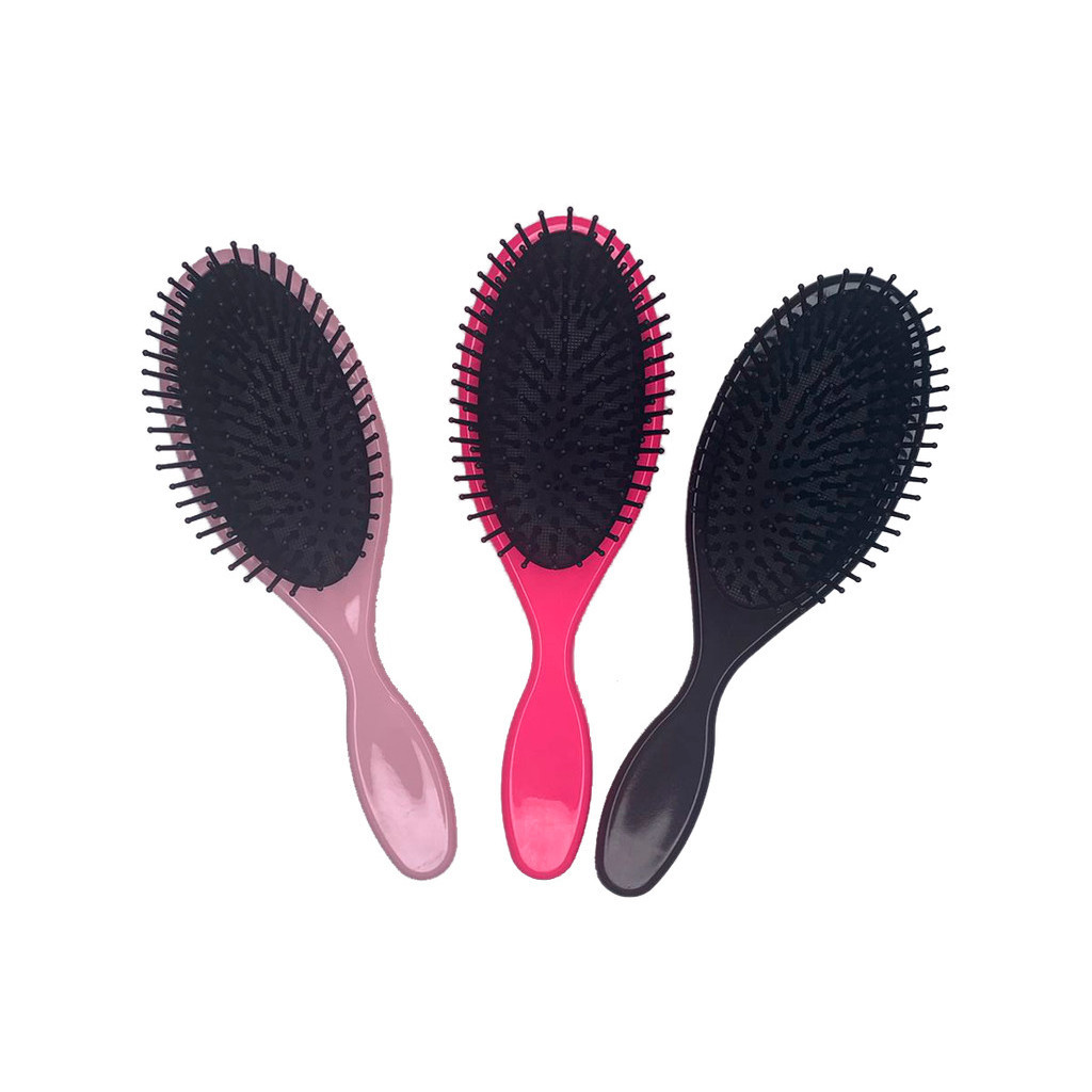 Escova de Cabelo Raquete Oval Almofadada Antifrizz para Desembaraçar Cabelos