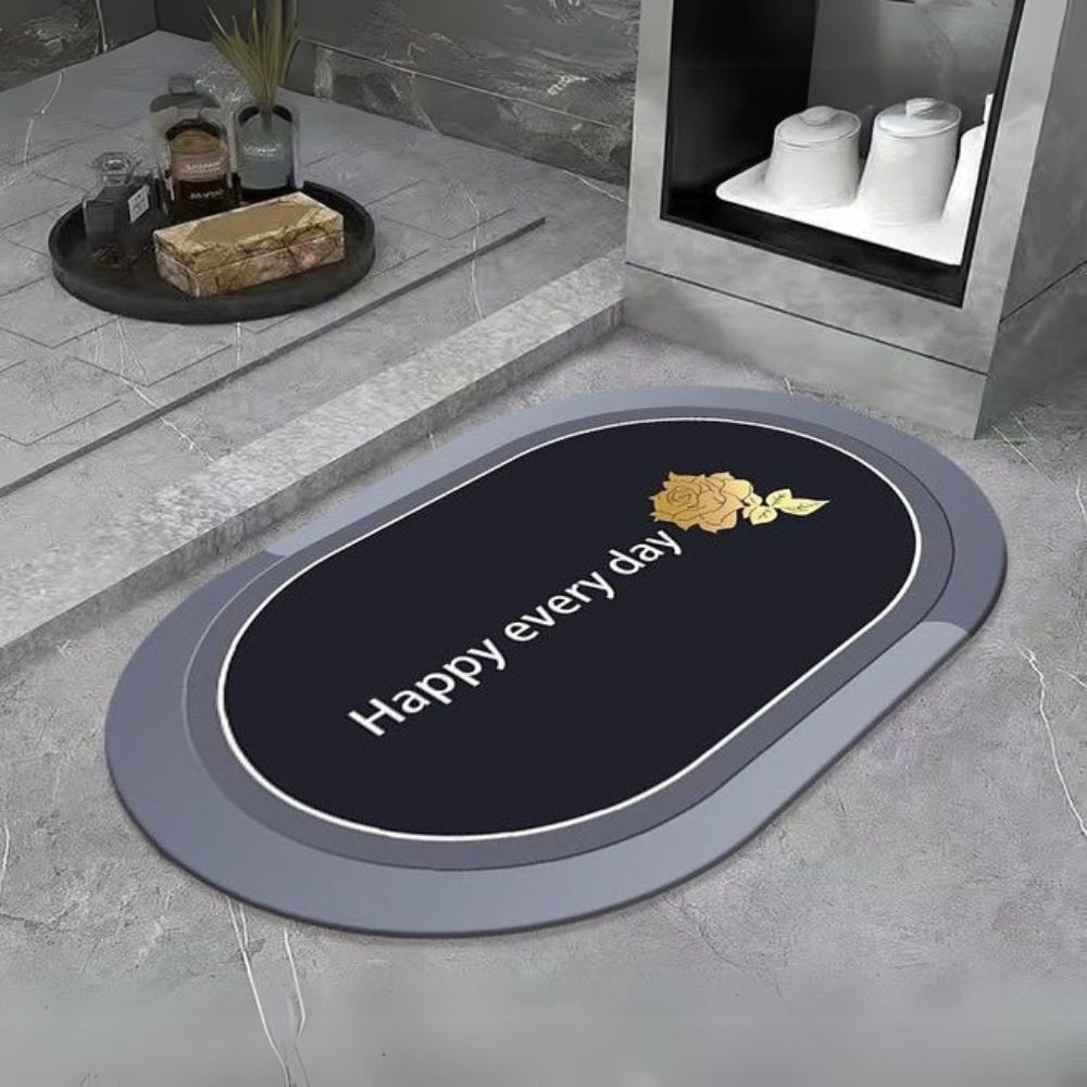 Tapete Magico Oval Antiderrapante Ultra Absorvente 58cm — imagem 2 de 2
