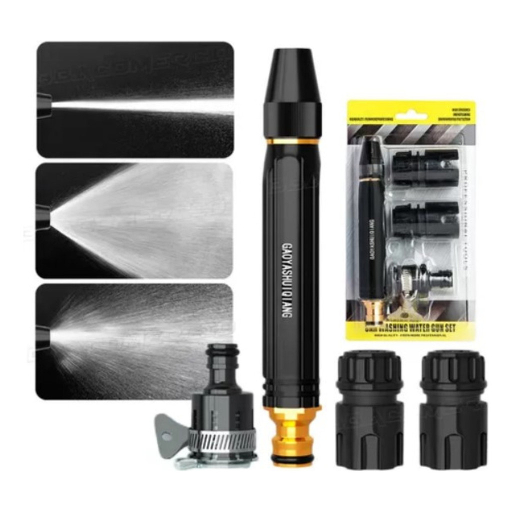 Bico De Alta Pressão Esguicho Engate Rápido Para Mangueira Conector 3 Em 1 Com Reforço Extra em Oferta na Shopee