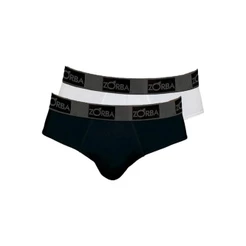 Kit com 2 Cuecas Slip Zorba 716 Colorido
