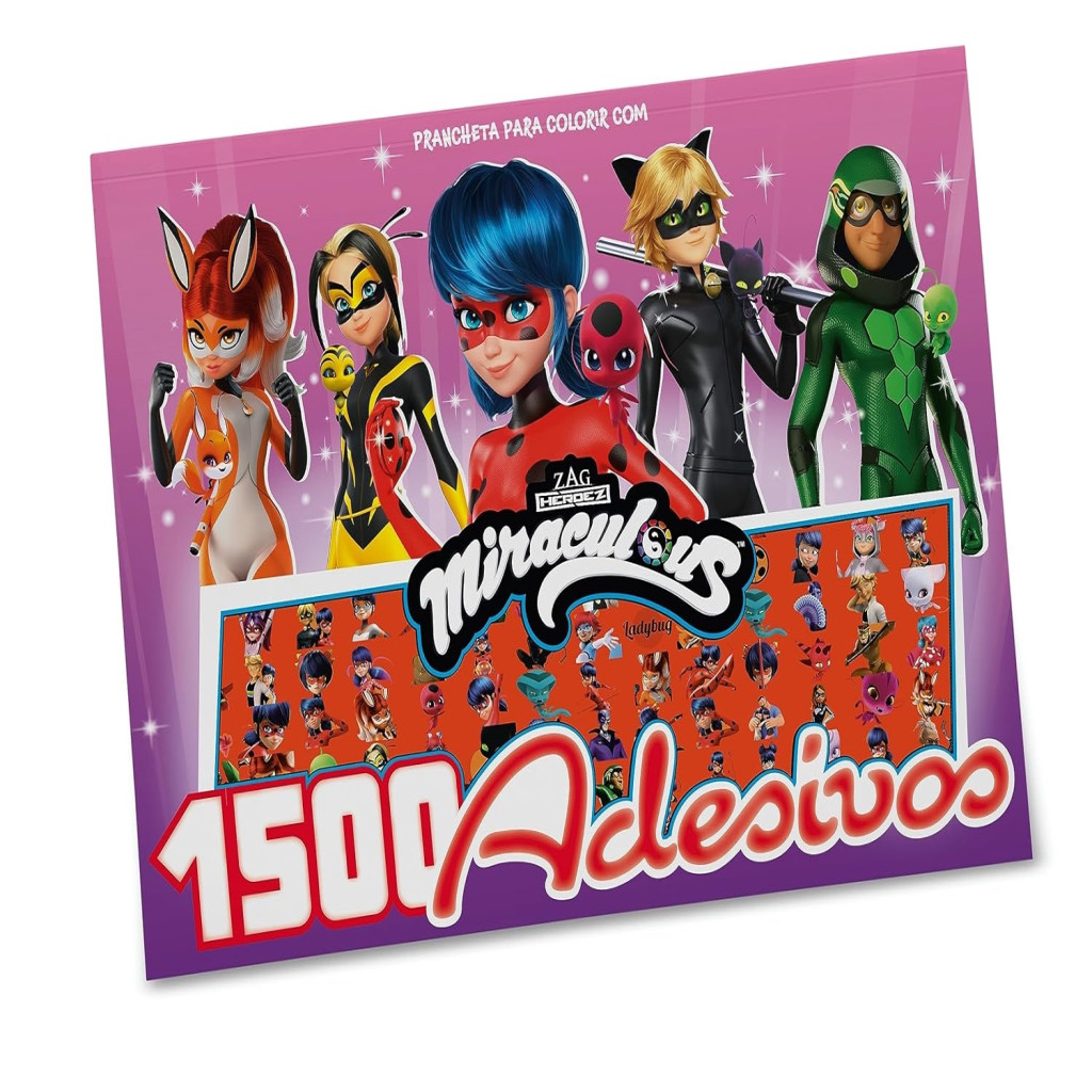 Miraculos - Prancheta Para Colorir com 1500 Adesivos autor On Line
