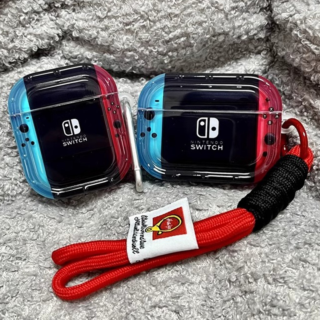 Invólucro Para Airpods 4 Pro 3 2 1 Creative Switch Games Console Design Contraste Cor Soft TPU Capa De Fone De Ouvido À