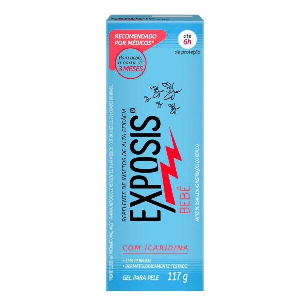 Repelente de Alta Eficácia Gel Exposis Bebê 117g