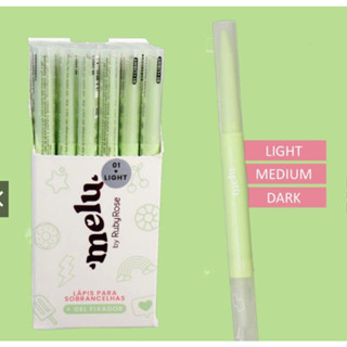 Lápis p/ Sobrancelhas + Gel Fixador Melu Ruby Rose em Oferta na Shopee