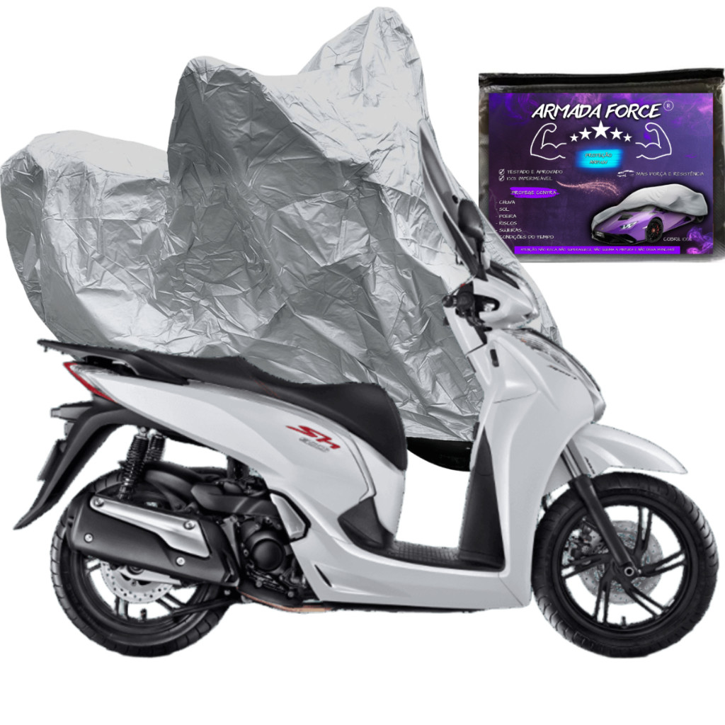 Capa Pra Moto Honda SH 300i  Com Forro 100% Impermeável Proteção Sol Chuva Poeira Anti-UV