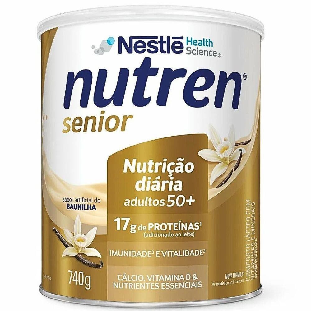 NUTREN SENIOR BAUNILHA COM 740G em Oferta na Shopee