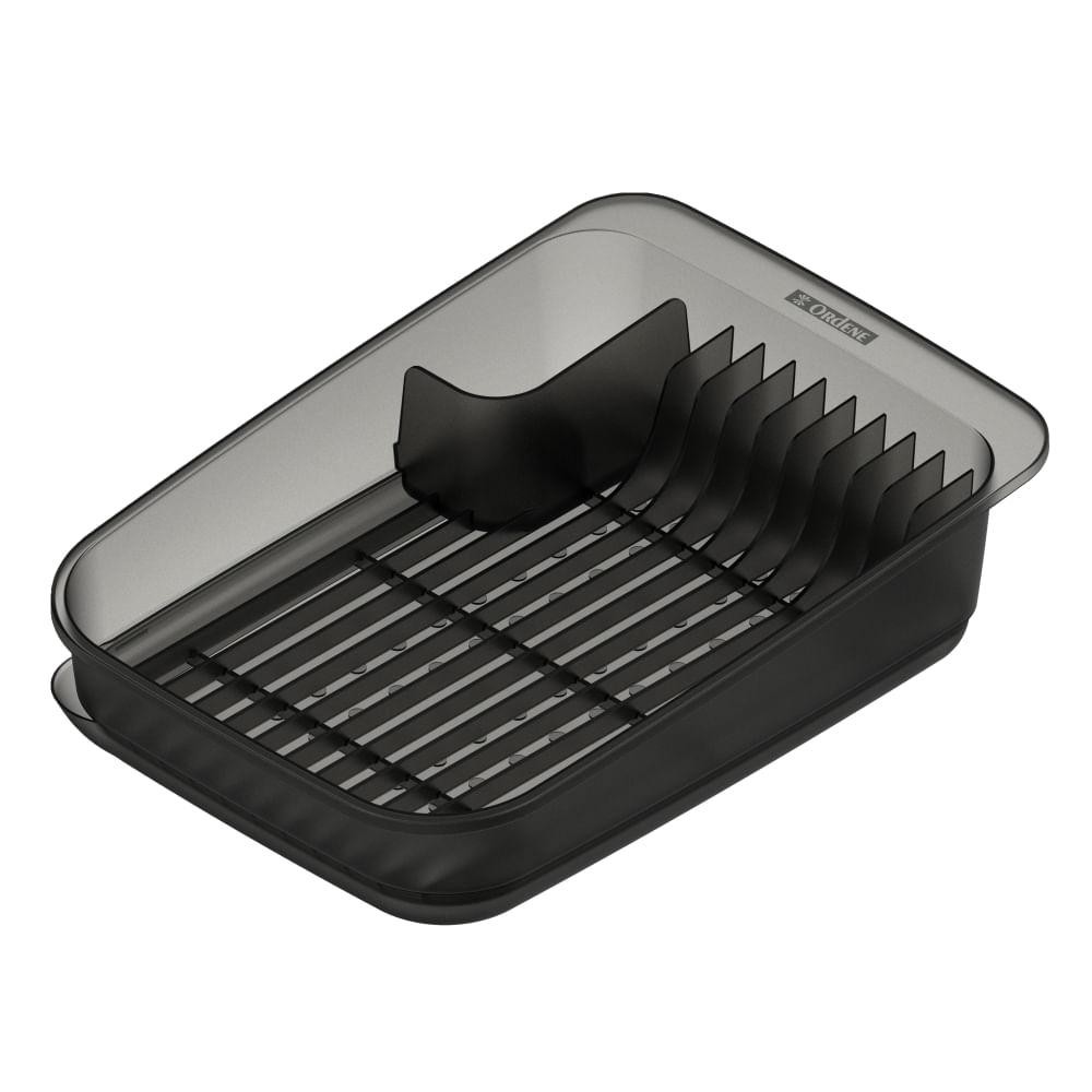 Escorredor de Louça Plástico Fumê Utti Ordene em Oferta na Shopee