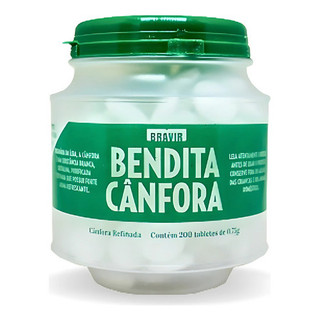 Bendita Cânfora Pastilha Odorizante - Pote Com 200 Pastilhas