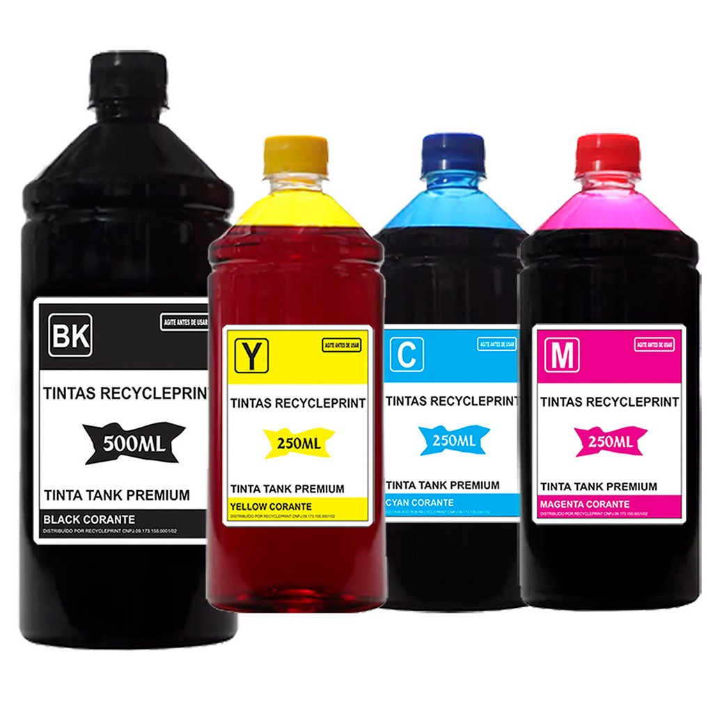 Refil 1250ml Tinta Compatível Canon Impressora G3110 G3100 G4110 G4100 G6010