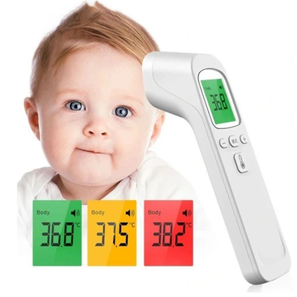 Termômetro Digital Infravermelho De Testa Sem Contato Médico LCD Febre Medição Do Bebê/Adulto TWC-01 em Oferta na Shopee