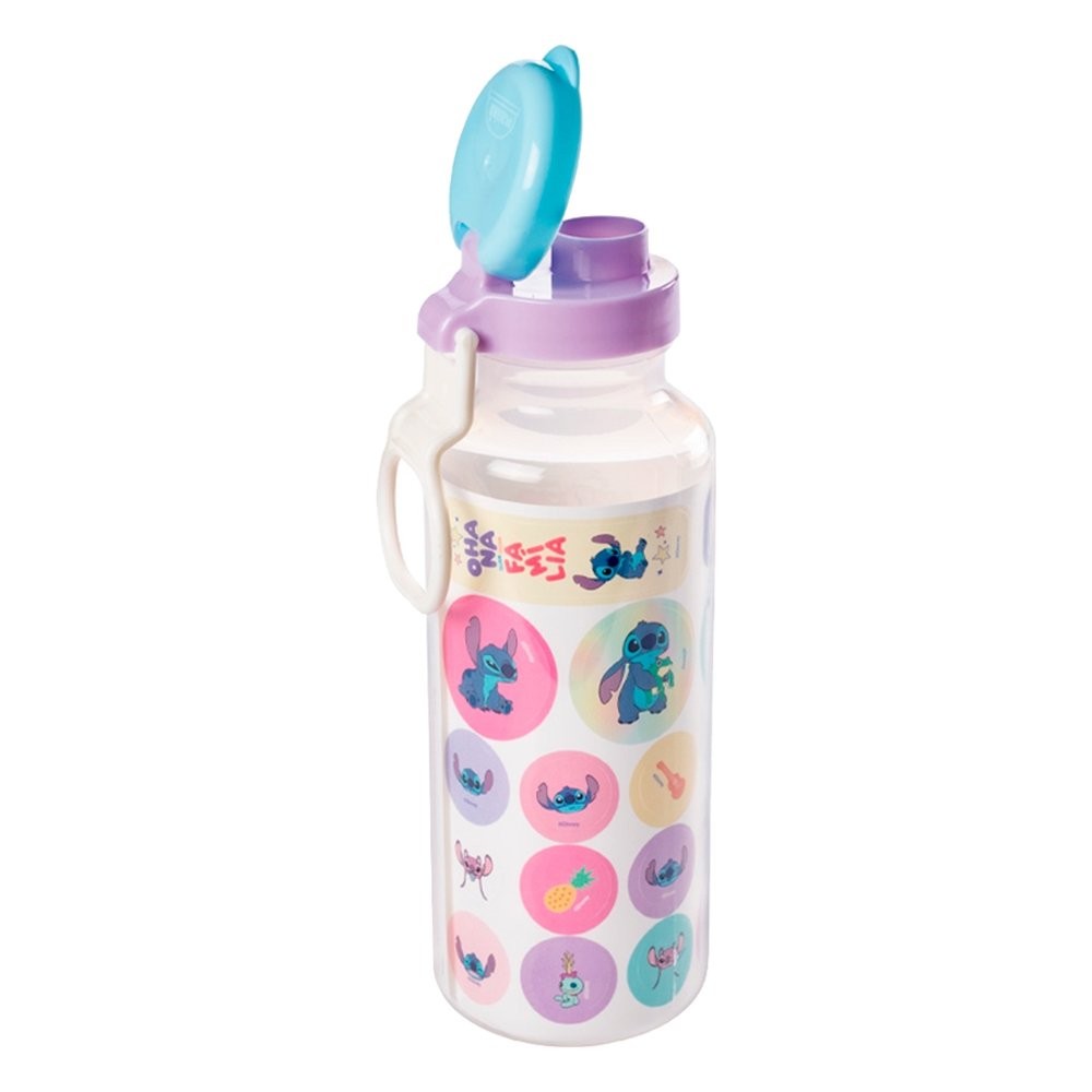 Garrafa Plasútil Fun Abre Fácil Stitch 600ml - Embalagem com 8 Unidades em Oferta na Shopee