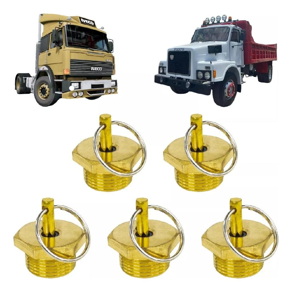 Kit 5 Válvula Drenagem Dágua Onibus FH12/CABINE T113/ NL10/ ONIBUS B58