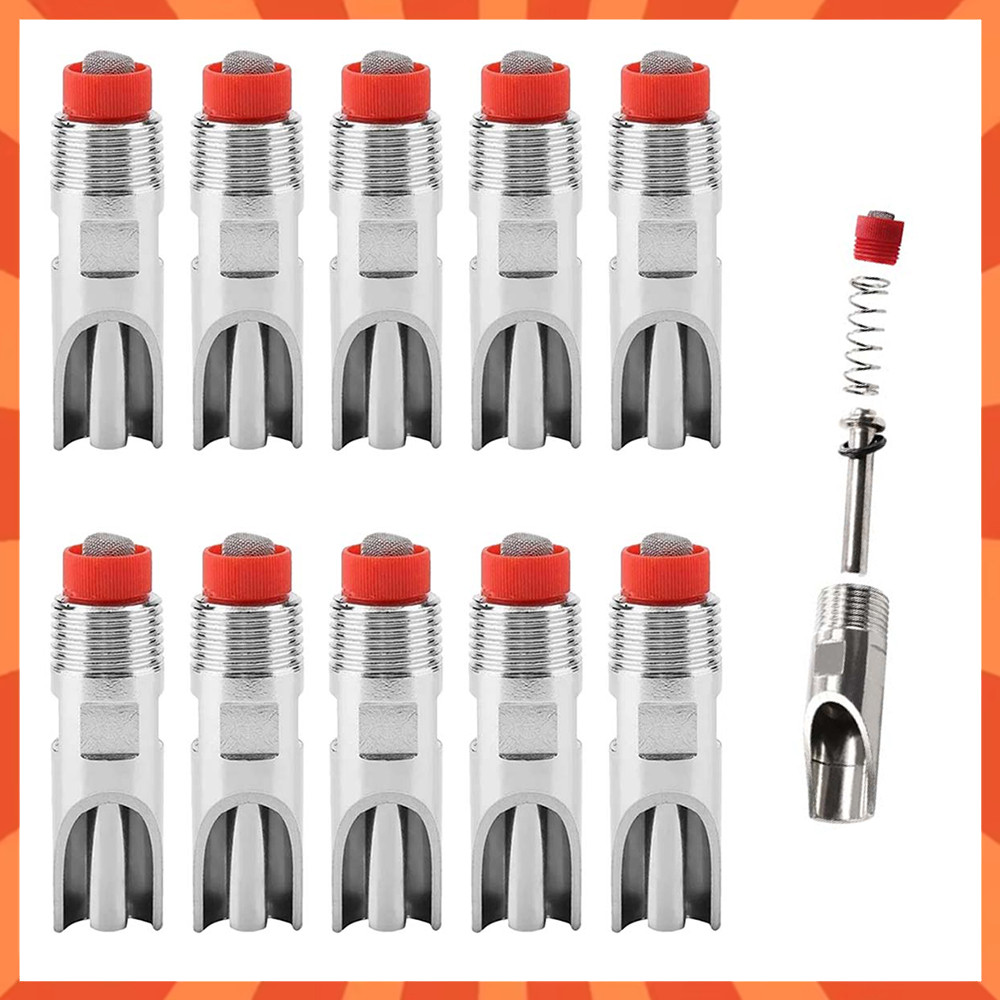 10 pacotes de fonte potável de boca de porco de aço inoxidável 7x2cm bico de fonte potável de vórtice