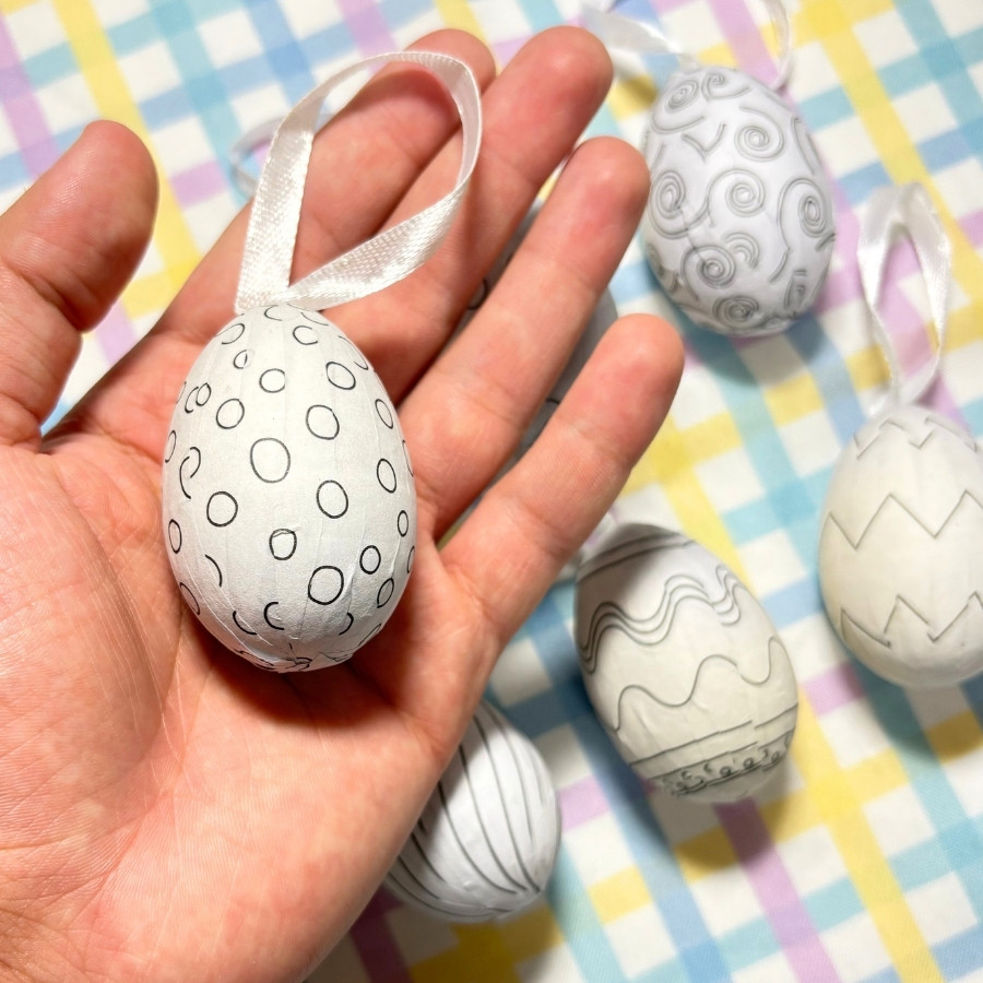 Ovo Decorativo de Páscoa para Pendurar - 5,5cm - 6 unidades - Rizzo em Oferta na Shopee