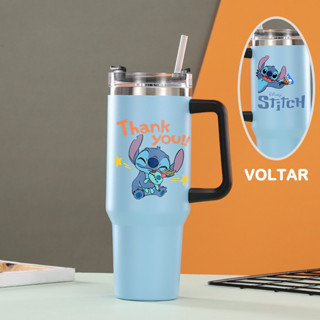 Caneca Stitch Térmica Inox 900ML Garrafa Térmica Inoxidável com tampa e canudo em Oferta na Shopee