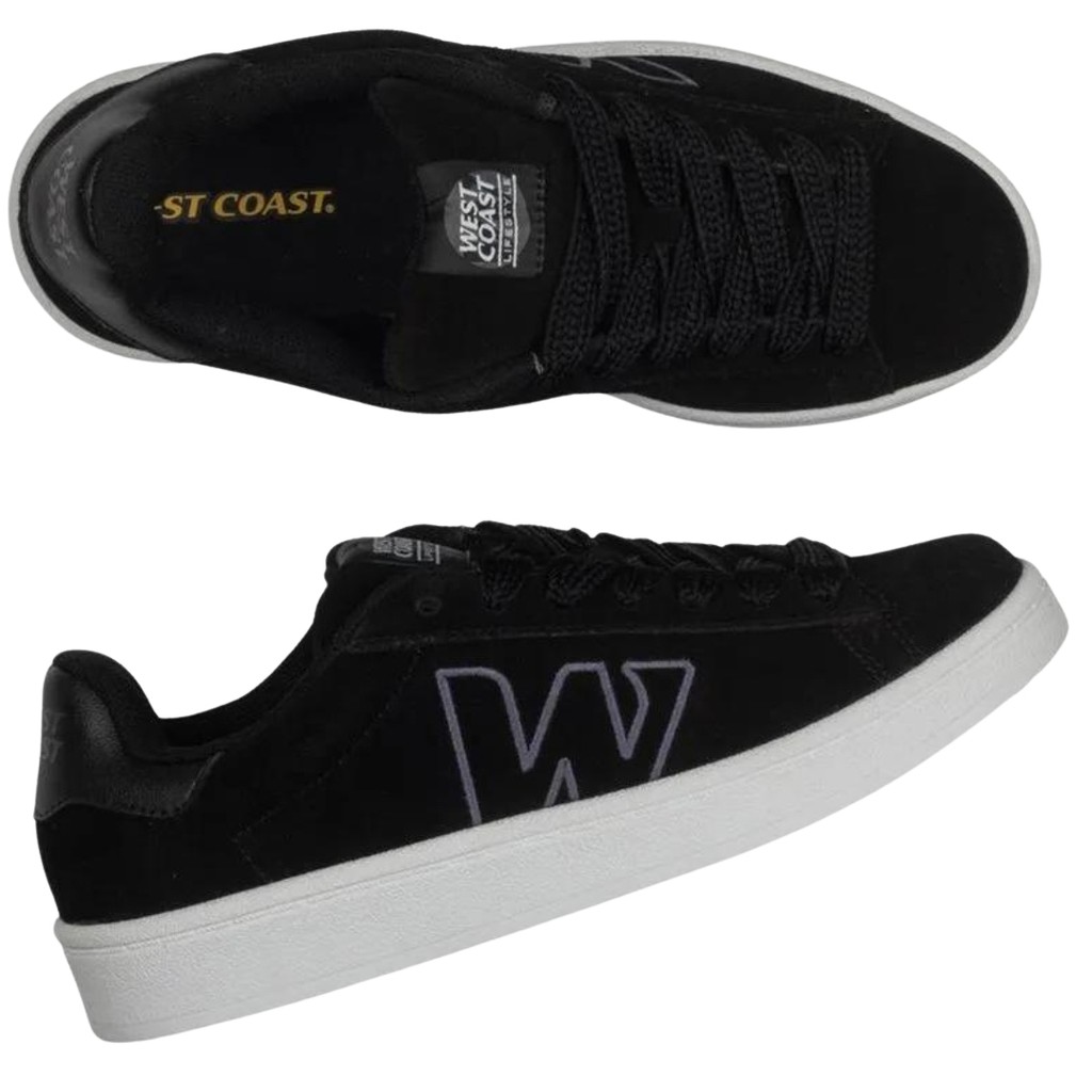 Tênis Vintage Suede Black/Black/White Cod-313032-6 WC-65