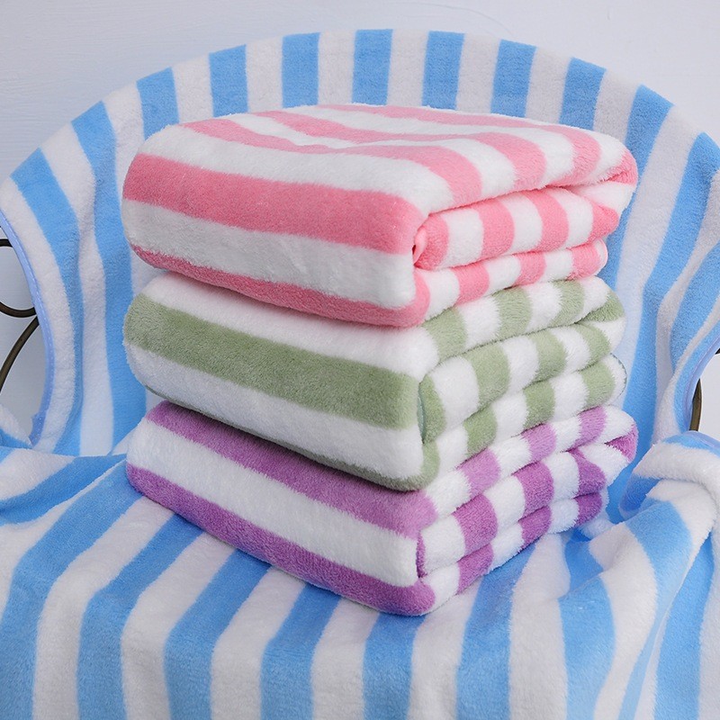 Toalha de Banho Listrada 70x140cm Microfibra Toalhas para Banheiro Absorvente e Macia em Oferta na Shopee