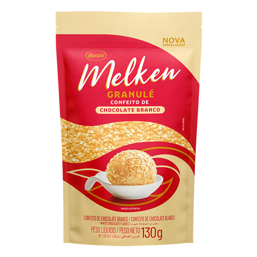 Chocolate Melken Granulé Branco 130g HARALD