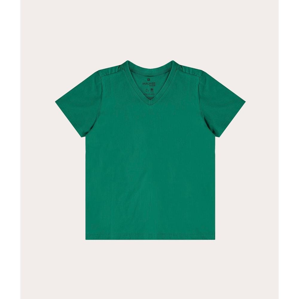 Camiseta Infantil Menino Decote V Em Algodão Malwee Kids em Oferta na Shopee