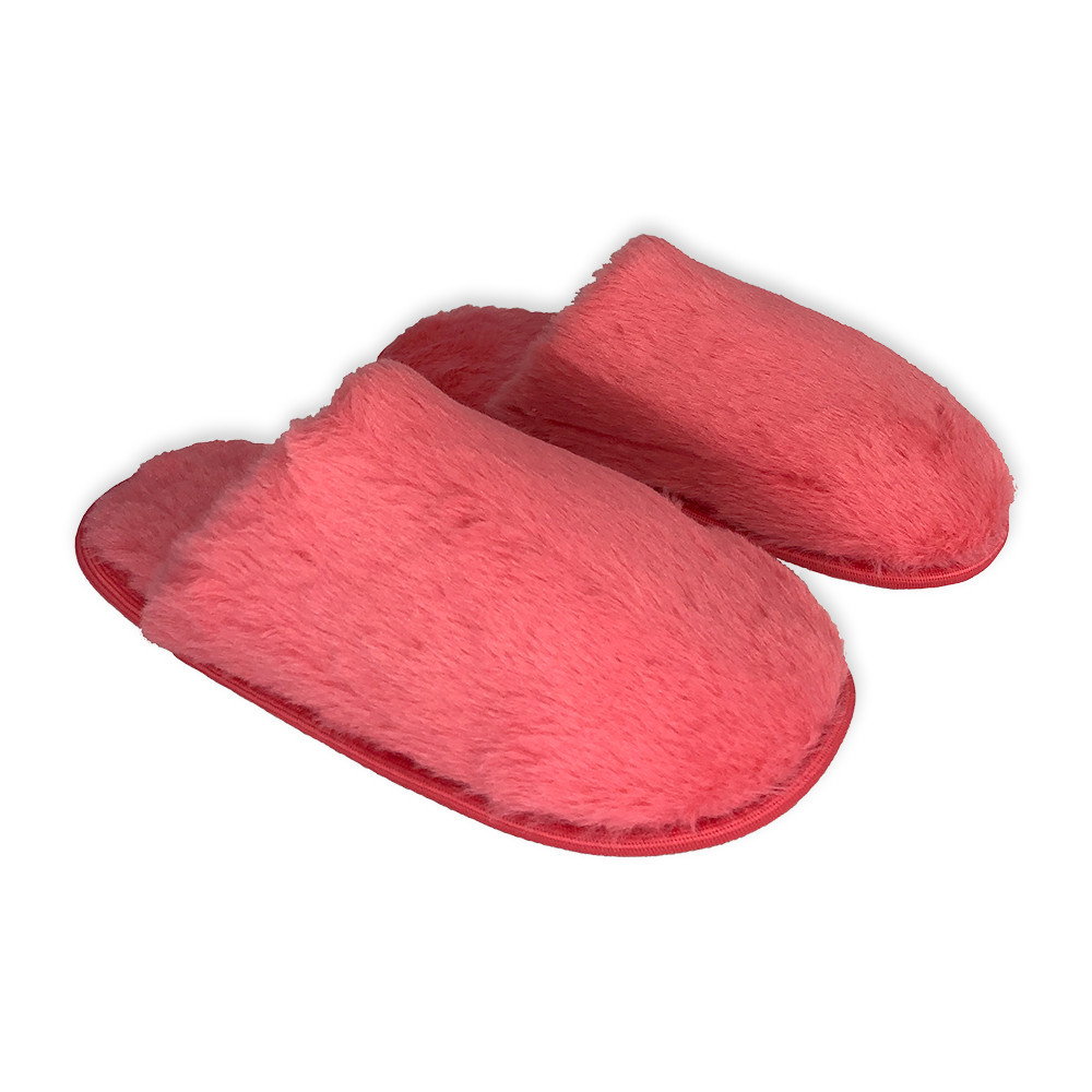 Pantufa Feminina Felpuda Pink 40/41 Confortável Quente Macia Inverno Térmica Lavável