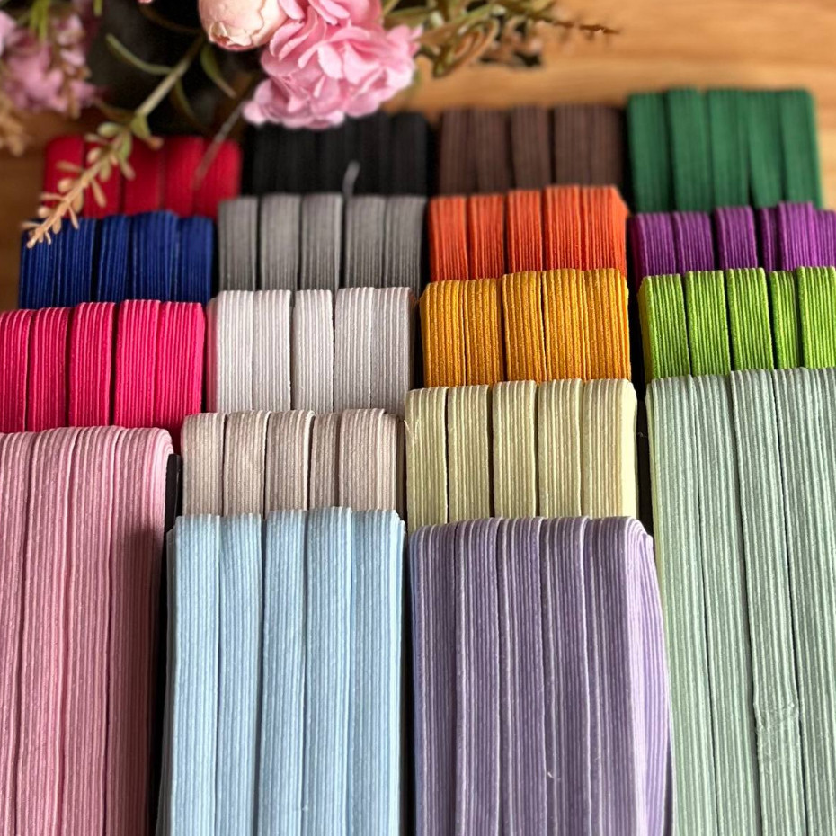 10 OU 30 METROS - Elástico Colombe Colorido 7mm - Elástico Chato para Artesanato em Oferta na Shopee