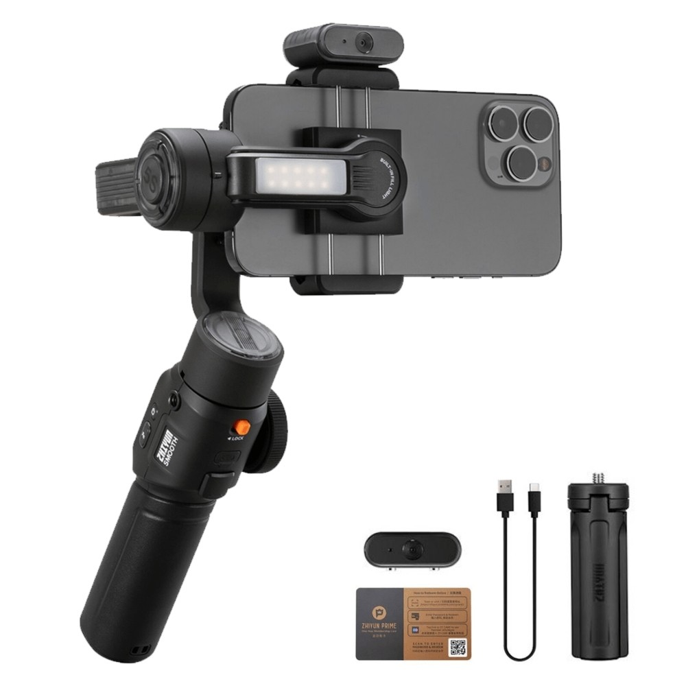 Estabilizador Zhiyun Smooth-5S AI Combo para Celular com Controle Inteligente
