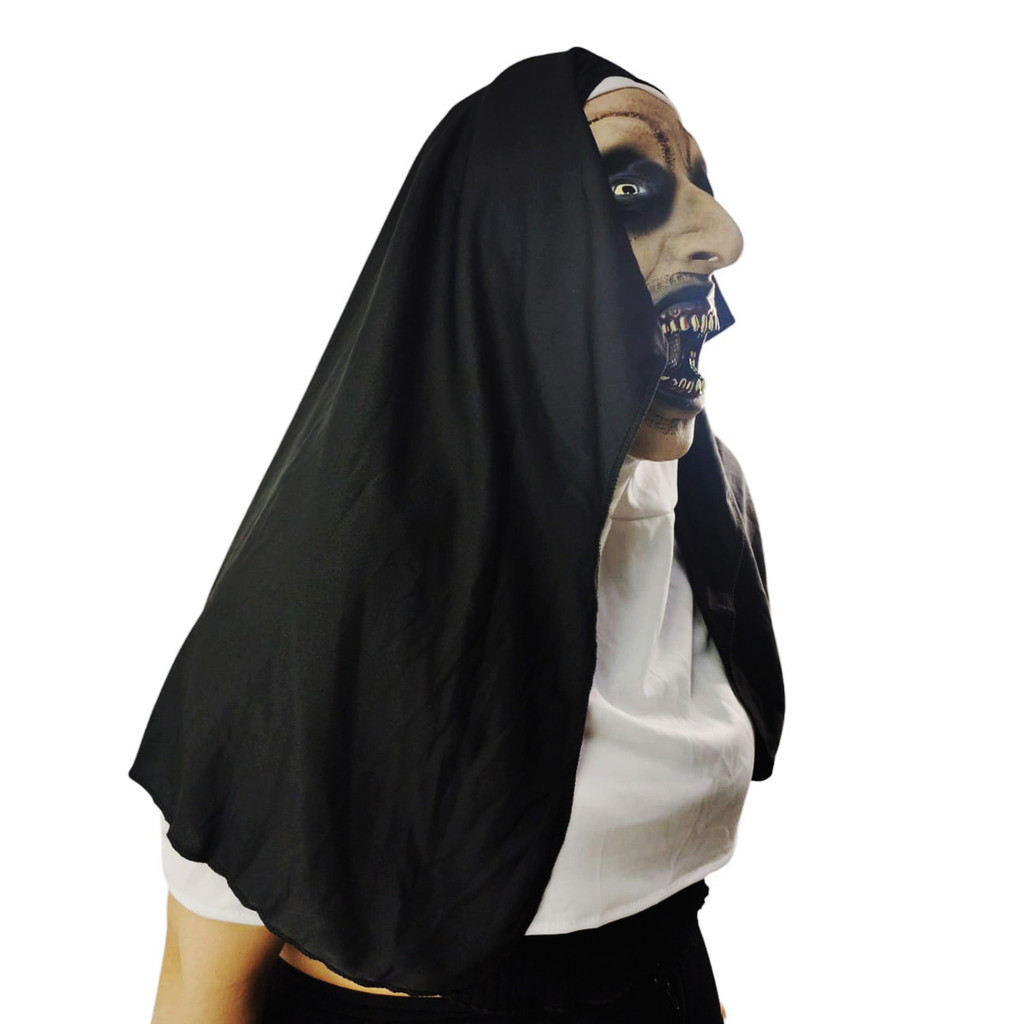 Mascara Freira Realista Latex Hallowen Carnaval Festa Terror Susto Pegadinha Fantasma Engraçado Trolagem Horror