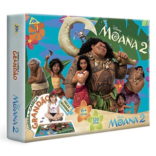 Quebra Cabeça Grandão Com 120 Peças Moana 2 3265 - Toyster em Oferta na Shopee