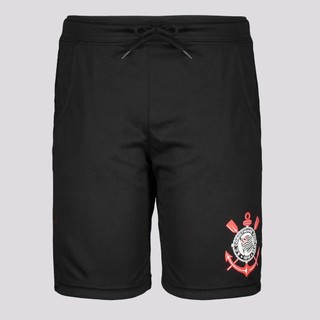 Bermuda Corinthians Dryfit Infantil Preta em Oferta na Shopee